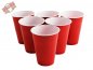 Preview: 1 Dose Beer Pong Set mit 6 rot & blau Becher + 6 gelbe Pingpongbälle