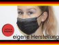 Preview: 25 Stk. Mundschutz Masken medizinisch Gesichtsmaske Hygienemaske Einweg schwarz