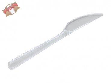 100 Stk. Messer Mehrweg-Messer 18 cm transparent