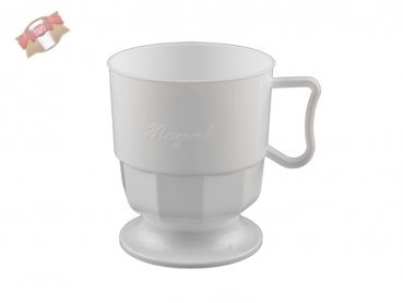 300 Stk. Royal Cup Tasse Kaffeetasse Becher weiß 200 ml