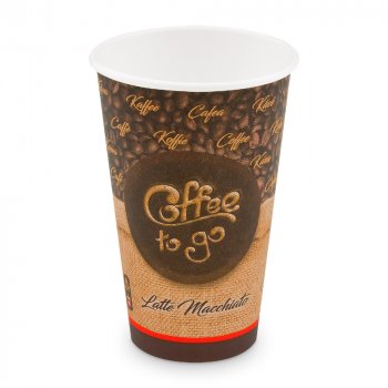 50 Stk. Kaffeebecher Coffee to go Becher XL 400 ml Ø 90 mm