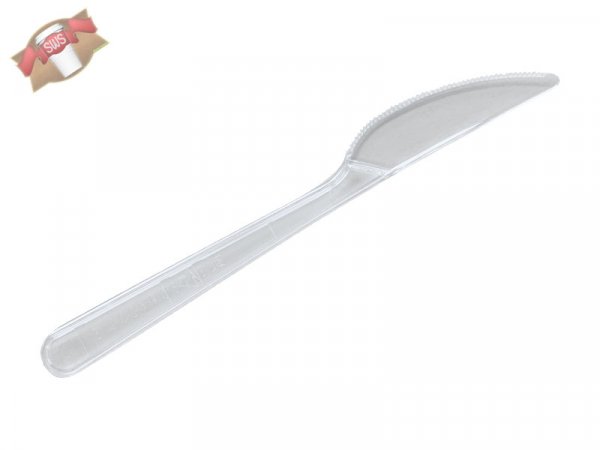 100 Stk. Messer Mehrweg-Messer 18 cm transparent