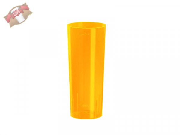 10 Stk. Longdrinkglas 0,3 ltr. gelb