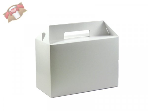 50 Stk. Lunchboxen Lunch-Box Kartonbox Transportbox weiß