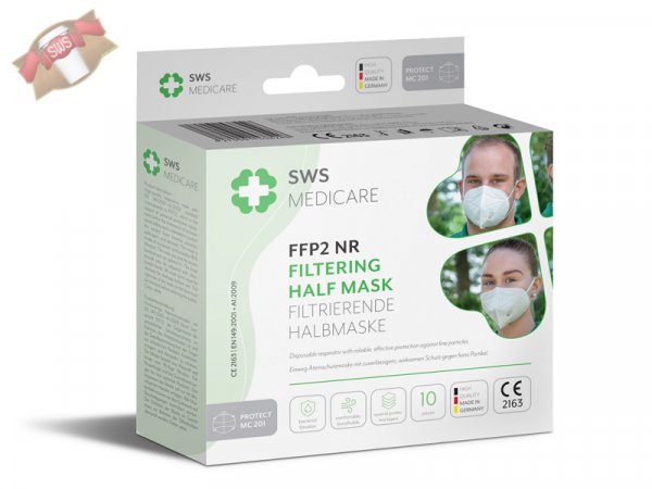 10 Stk. FFP2 Mundschutz Maske MNS Gesichtsmaske medizinisch