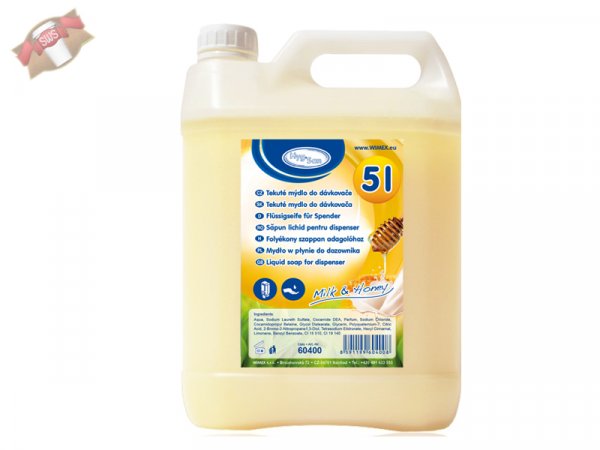 1 Kanister Flüssigseife Milch & Honig 5 ltr.