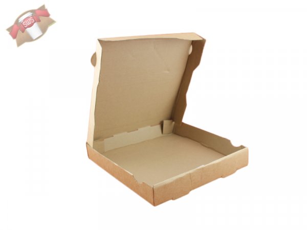 100 Stk. Pizzakarton Pizzabox Pizzaschachtel 30 cm braun