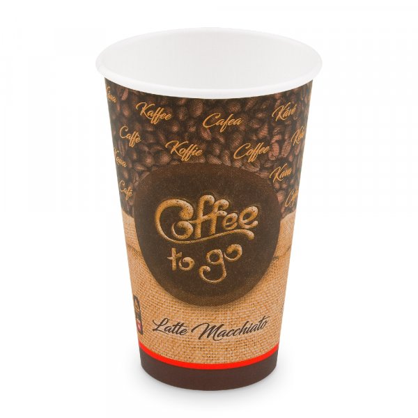50 Stk. Kaffeebecher Coffee to go Becher XL 400 ml Ø 90 mm